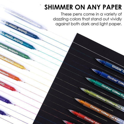 Erasable Glitter Gel Pen Set