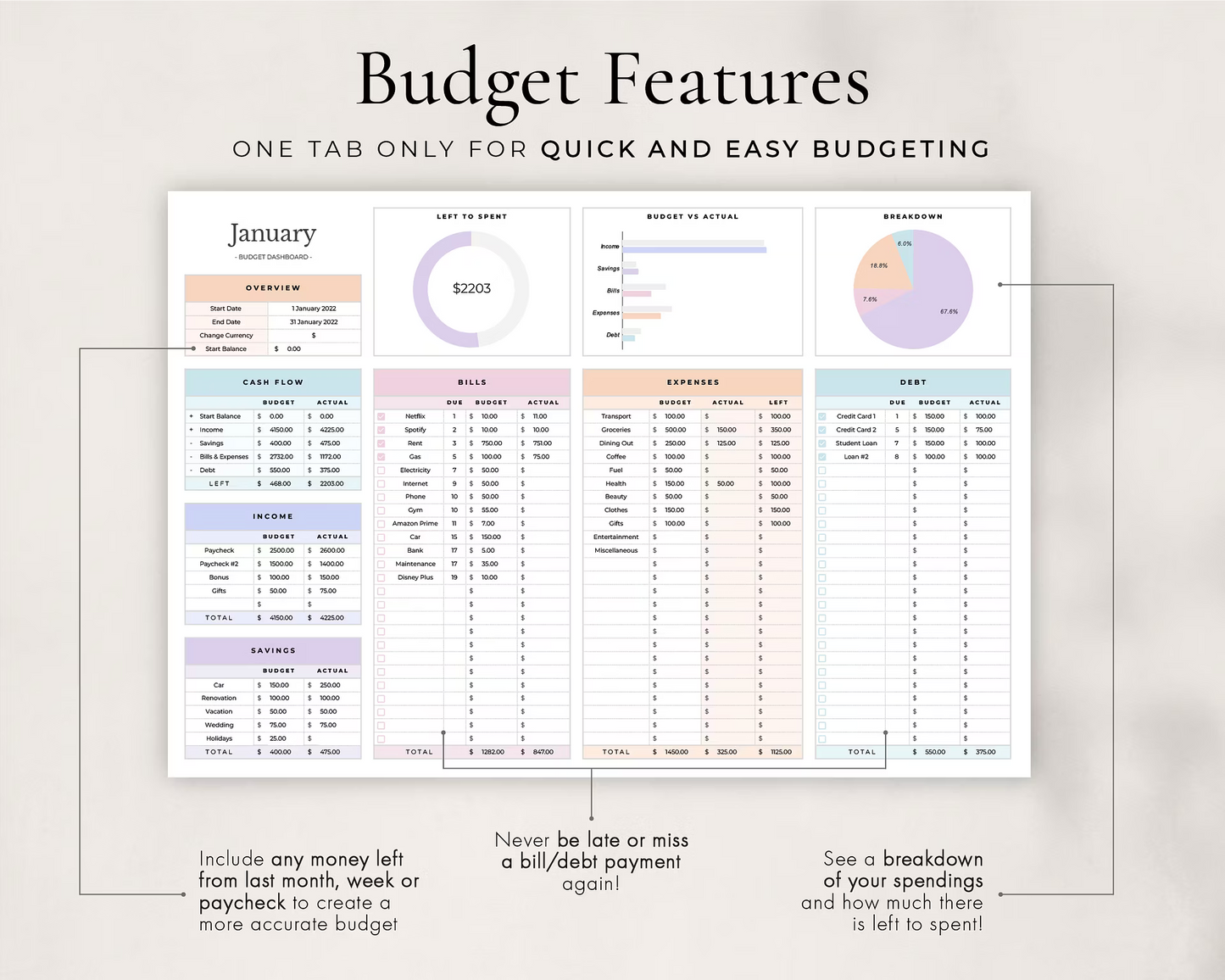 Atlas Budget Mate For Excel & Google Sheets