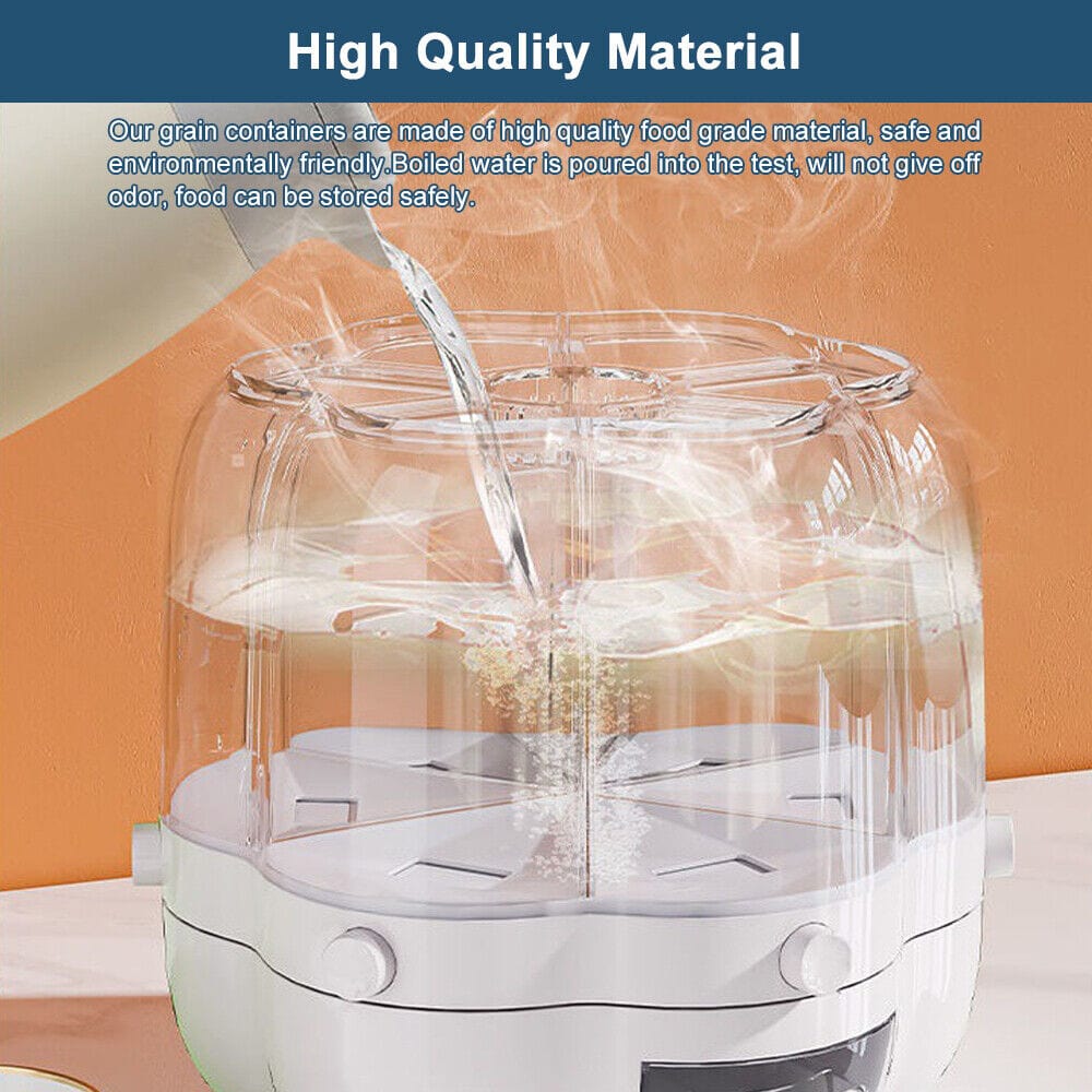 Kitchen Dry Food Sealed Storage Container Grain Box Cereal Dispenser Rice Tank UK   - FREE SHIPPING