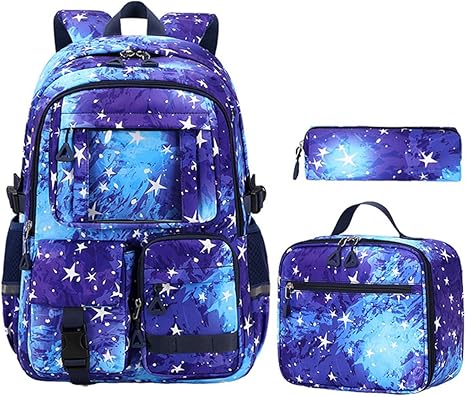 3-in-1 Waterproof School Backpack Set