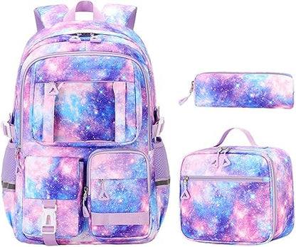 3-in-1 Waterproof School Backpack Set