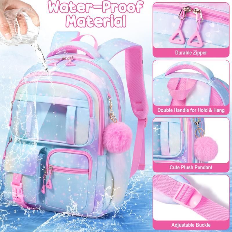 3-in-1 Waterproof School Backpack Set
