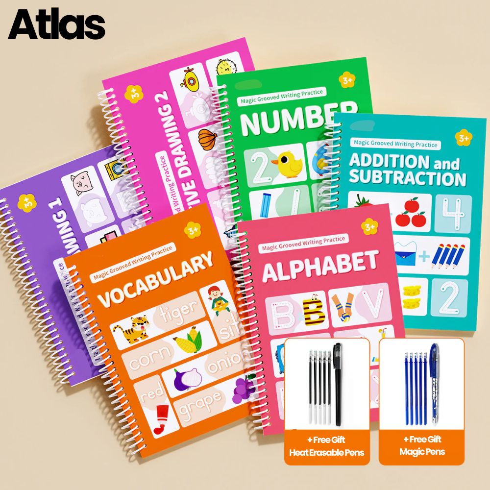 Reusable Kid's Writing Workbook Set