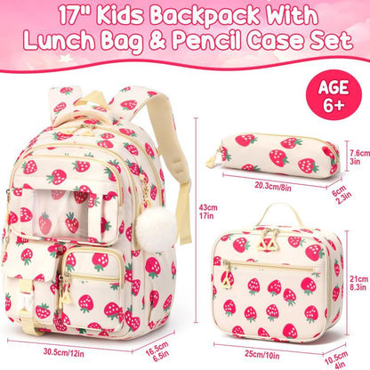 3-in-1 Waterproof School Backpack Set